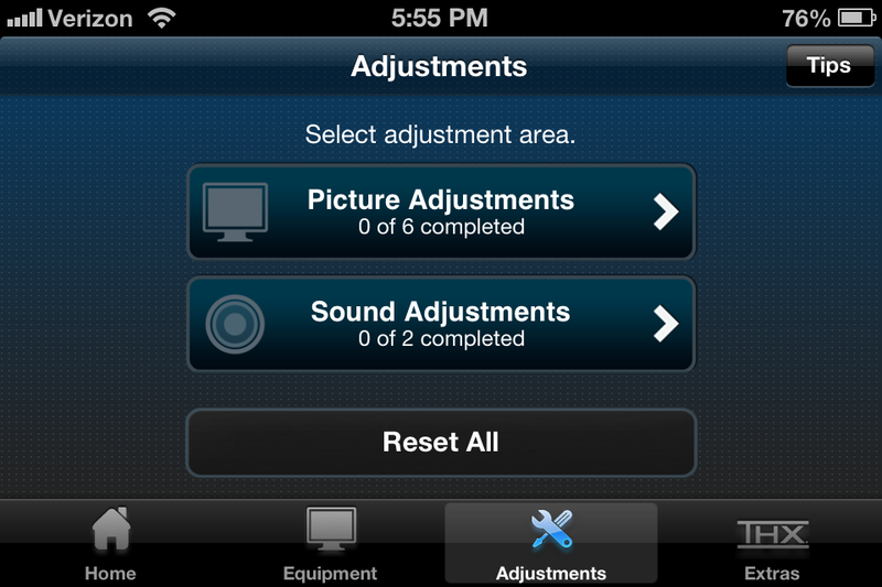 Illustration for article titled THX Tune-Up App: Tweak Any TV From Your Phone